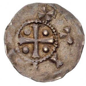 Dolna Lotaryngia- Tiel, Henryk II 1002-1024, denar, Aw:...
