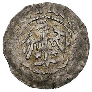 trzeciak koronny 1393-94, Kraków, Aw: Podwójny krzyż w ...