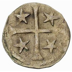 Stargard, kwartnik XV w. Aw: Krzyż i gwiazdki w polu. R...