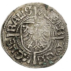grosz 1521, Aw: Orzeł brandenburski z tarczą Hohenzolle...