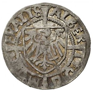 grosz 1521, Aw: Orzeł brandenburski z tarczą Hohenzolle...