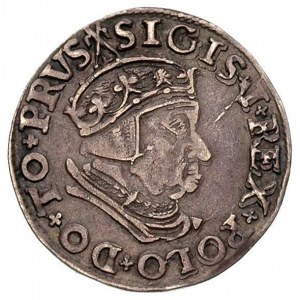 trojak 1537, Gdańsk, odmiana napisów PRVS / GEDANEN, T....