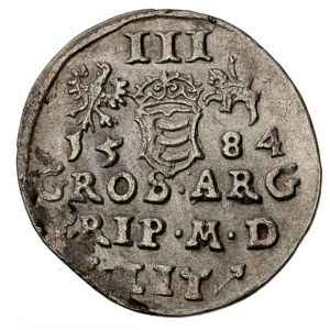 zestaw monet; trojak 1584, Wilno, Ivanauskas 781:129, t...