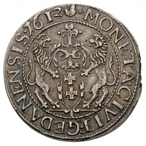 ort 1612, Gdańsk, odmiana z kropką za łapą niedźwiedzia...