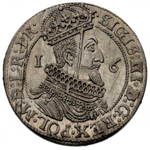 ort 1623, Gdańsk, moneta wybita uszkodzonym stemplem, a...