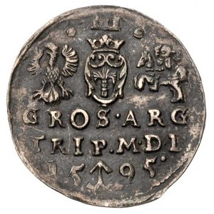 trojak 1595, Wilno, kropki po bokach III, Ivanauskas 10...