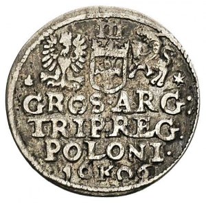 trojak 1606, Kraków, litera K na rewersie, T. 4, rzadki