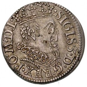 trojak 1619, Ryga, odmiana z małą głową króla, Kruggel ...