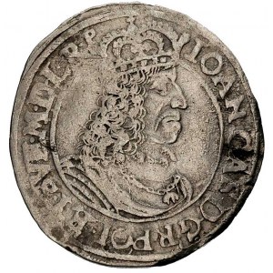 ort 1660, Toruń, T. 3, moneta bita lekko uszkodzonym st...