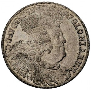 dwuzłotówka (8 groszy) 1753, \efraimek, odmiana z dużym...