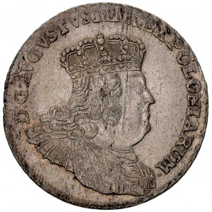 dwuzłotówka (8 groszy) 1753, \efraimek, odmiana z małym...