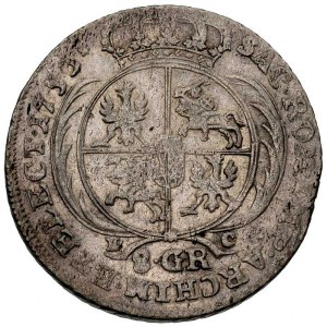dwuzłotówka (8 groszy) 1753, \efraimek, odmiana z małym...