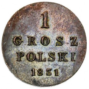 1 grosz 1831, Warszawa, Plage 228, Bitkin 1063, ładnie ...