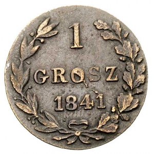 1 grosz 1841, Warszawa, Plage 264, Bitkin 1229 R, rzadk...