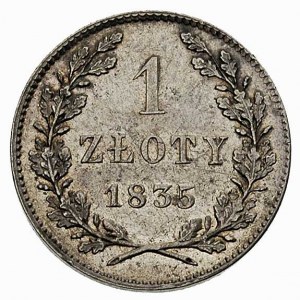 1 złoty 1835, Wiedeń, Plage 294