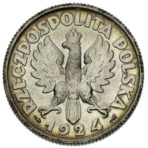 2 złote 1924, Paryż, pochodnia po dacie, Parchimowicz 1...