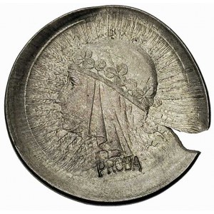 1 złoty (1932), Głowa Kobiety, wklęsły napis PRÓBA, Par...