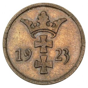 2 fenigi 1923, Utrecht, Parchimowicz 54 d, moneta wybit...