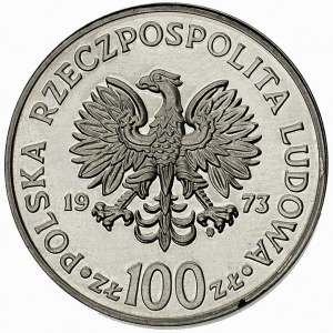 100 złotych 1973, Warszawa, Mikołaj Kopernik, na rewers...