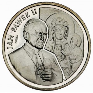 200.000 złotych, 1991, Jan Paweł II, na rewersie wypukł...