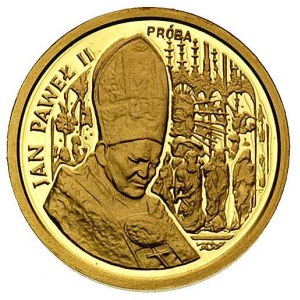 komplet złotych monet próbnych: 200.000 złotych, 100.00...