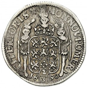 2/3 talara (gulden) 1690, Szczecin, litery I.L.A pod po...