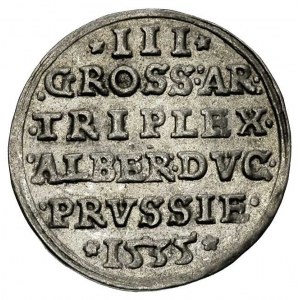 trojak 1535, Królewiec, Bahr 1150, Neumann 42