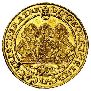 dukat 1657, Brzeg, F.u.S. 1754, Fr. 3200, złoto 3.44 g,...