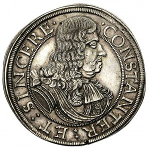 półtalar pośmiertny 1672, Brzeg, F.u.S. 1947, moneta wy...