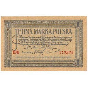 1 marka polska 17.05.1919, seria IBB, Miłczak 19b