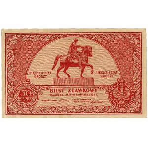 50 groszy 25.04.1924, Miłczak 46