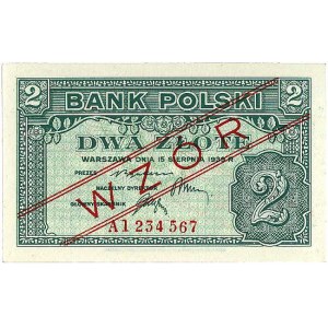 1, 2, 5, 10, 20, 50, 100 i 500 złotych z 15.08.1939, WZ...