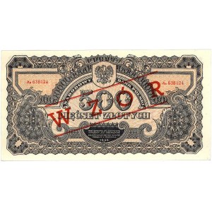 500 złotych 1944, \...obowiązkowe, seria Ax