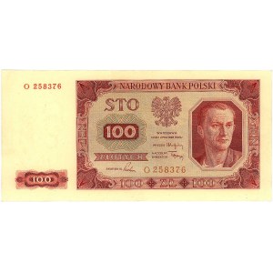 100 złotych 1.07.1948, seria O, Miłczak 139a, rzadki