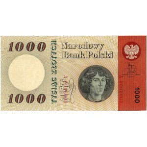1000 złotych 29.10.1965, seria A 0000000 bez nadruku SP...