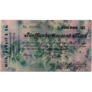 Kołobrzeg (Kolberg) firma Wilh. Anhalt i Spółka, 500.00...