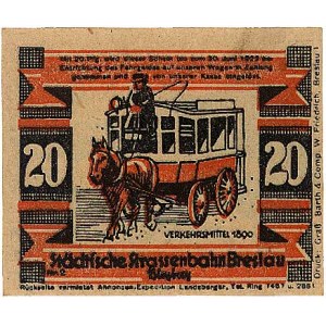 Wrocław -Tramwaje Miejskie, 4x20 fenigów, ważne do 30.0...