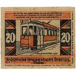 Wrocław -Tramwaje Miejskie, 4x20 fenigów, ważne do 30.0...