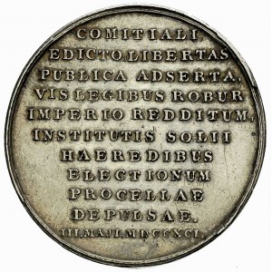 uchwalenie Konstytucji 3 Maja-medal autorstwa J. F. Hol...