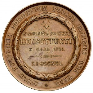 medal 100-lecie Konstytucji 3 Maja- medal autorstwa L. ...