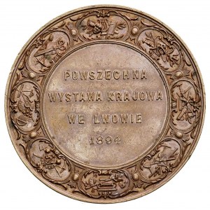 Powszechna Wystawa Krajowa we Lwowie 1894 r.- medal aut...
