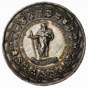 Münster- biskupstwo, medal \sede vacante, 1761 r. Aw: S...