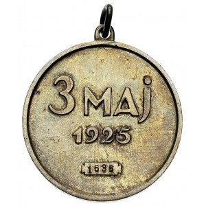 Medal 3-go Maja 1925, numer 1636, srebro, 33 mm, brak w...