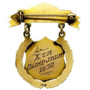 odznaka pamiątkowa X Olimpiady 1932 Z. N. P. (Związku N...