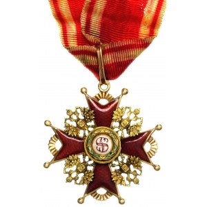 Krzyż Orderu św. Stanisława, 3 klasa, (koniec XIX w). z...