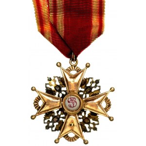 Krzyż Orderu św. Stanisława, 3 klasa, (koniec XIX w). z...