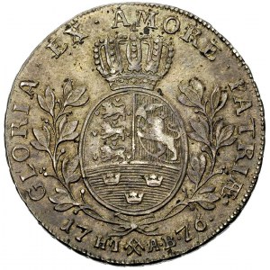 Krystian VII 1766-1808, talar 1776, Kongsberg, litery H...