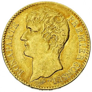 40 franków AN XI (1802/1803)A, Paryż, Fr. 479, złoto 12...