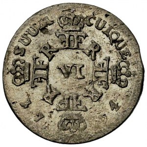 Fryderyk I 1701-1713, szóstak 1704, Królewiec, litery C...