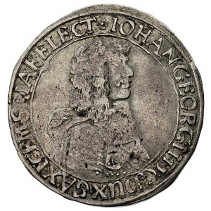 Jan Jerzy II 1656-1680, 1/3 talara dla Łużyc 1667, Budz...